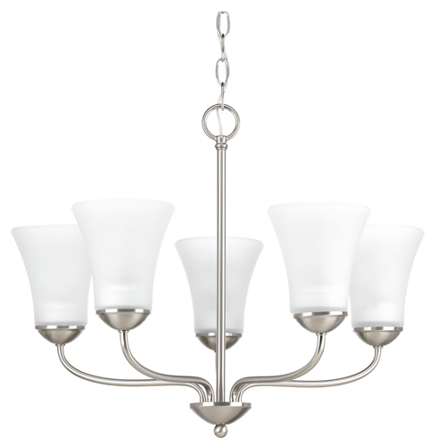 Classic Collection - 3 Light Chandelier With Etched Glass Shade - Progress Lighting