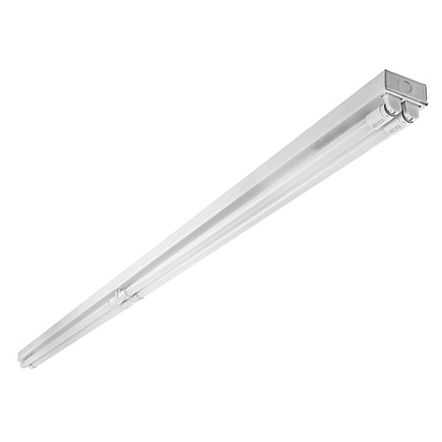 LED Ready 4ft Strip Light with Reflector - Prewired for 2 (4ft.) Single Ended LED Tubes